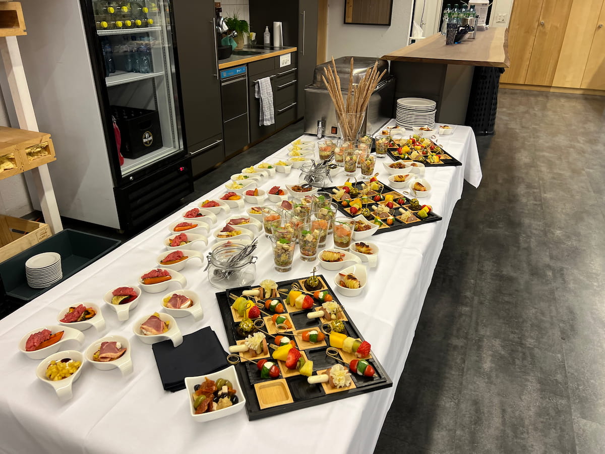 Apero-Buffet mit regionalen Zutaten