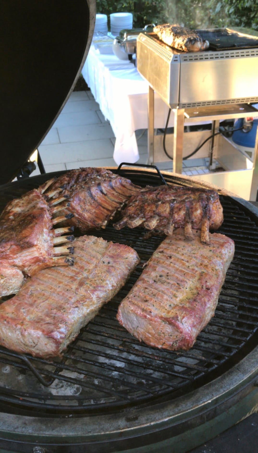 Servierte Teller für ein Firmenevent